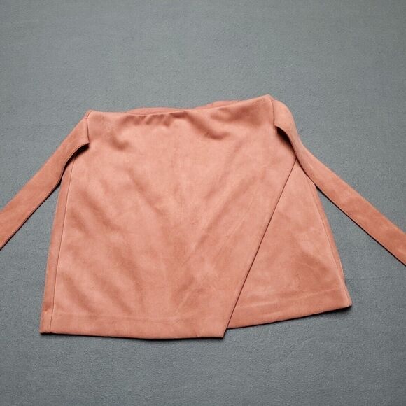 Ann Taylor Loft Womens‎ Skirt 2 Petite Pink Velvet Stylish Hot Wrap Lined Thick - Picture 2 of 14